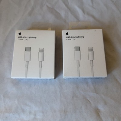Apple USB-C to Lightning Cable 1m A2561 Lot of 2 New Sealed iPhone Charger