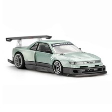 Mini GT x Kaido House 1:64 Nissan Silvia S13-R KAIDO WORKS V1 Sea Foam Green