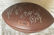 Matt Forte & Israel Idonije Dual-Signed Chicago Bears NFL Football – Silver Ink