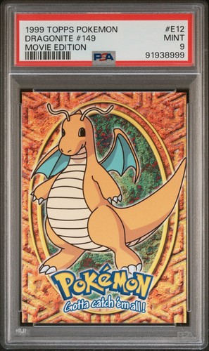 Dragonite #149 E12 Topps The Movie Edt Pokemon PSA 9 - Foto 1 di 2