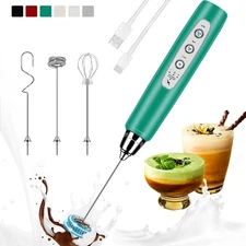 Handheld rechargeable milk frother, milk frother drink mixer,electric egg beater