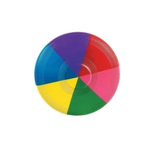 Fun Express Rainbow Mini Flying Discs - Set of 12 - Party Favor and Outdoor Acti