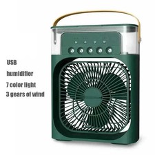USB Portable Air Cooler Evaporative Cooling Air Conditioner Humidifier Fan-GREEN