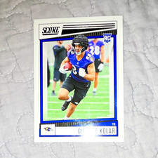 Score 2022 Charlie Kolar Baltimore Ravens NFL Football Rookie Card #374. rookie card picture