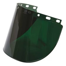 Fibre-Metal 4178Iruv5 Face Shield Visor, Green Visor, 8" Height, Uncoated Lens,