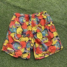 Lacoste Swim Trunks Mens Large Oranges Lemons Shorts Vintage Size M