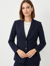 Ann Taylor Navy Blue Two-Button Professional Blazer - Size 4