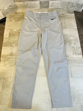 Nike Vapor Select Boys Baseball Pants Full Length Solid Gray X-Large NEW No Tags