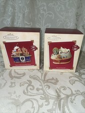 HALLMARK KEEPSAKE 2003 POLAR COASTER  2002 CIRCUS MOUNTAIN RAILROAD