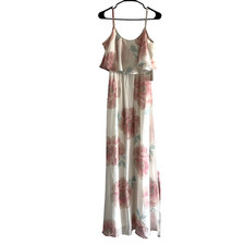 Show Me Your Mumu S Caitlin Ruffle Maxi Dress Wedding Bells Floral Bridesmaid