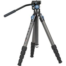 Sirui ST-125 5-Section Carbon Fiber Tripod  VA-5 Ultra-Compact Video Head Kit