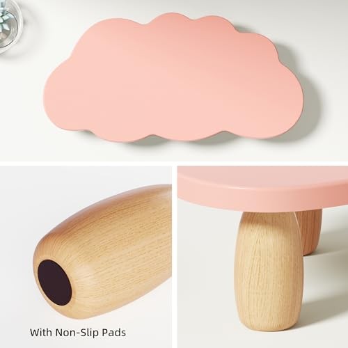 Monitor Stand Riser,Cloud-Shaped Sturdy Wood Computer Monitor Cloud ...
