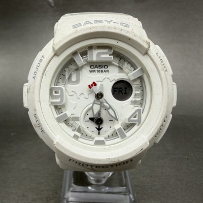 Casio Baby-G Hello kitty Watch Women 44mm White Analog Digital BGA-190KT New Bat