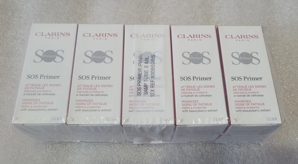 CLARINS SOS Primer Pink Makeup Primer - Lot of 10pcs (10 × 5ml) - Image 2 of 4