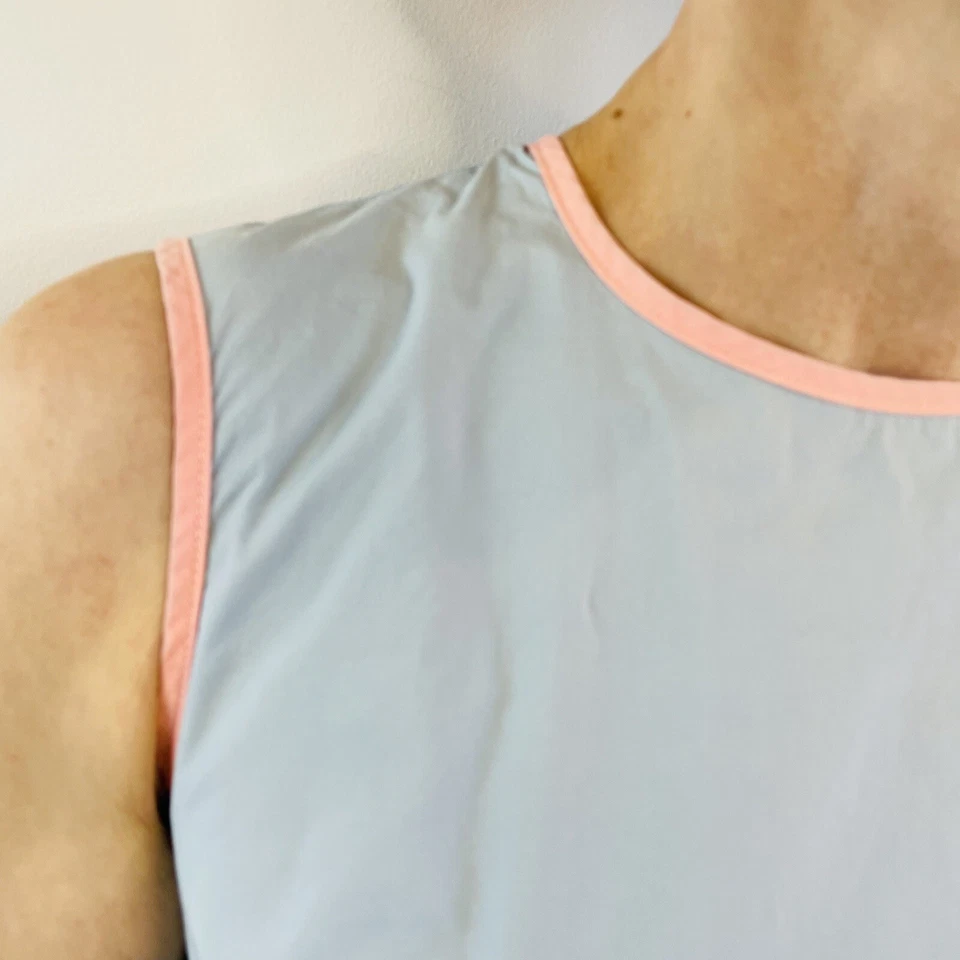 Camiseta sin mangas Paul & Joe talla 1 6-8 azul claro de algodón hecha en Francia diseñador Foto 2 de 4