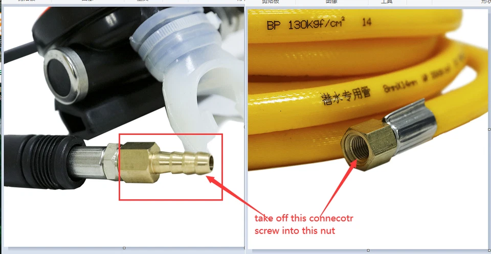 50FT Hose Explorer Scuba Diving 2nd Stage Regulator Dive Octopus Hookah Hose Kit - Image 3 of 4