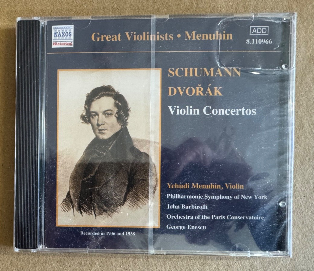Schumann, Dvorák: Violin Concertos Yehudi Menuhin NEW  SEALED CD