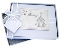 White Cotton Cards Christening Church Photo Album (small) White Cotton Cards Christening Church Photo Album (small)