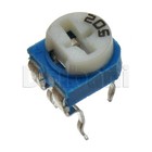 10pcs Wh06-2A-205 Top-Adjust Carbon Track Trimmer Pot 1 Turn 2M Ohm