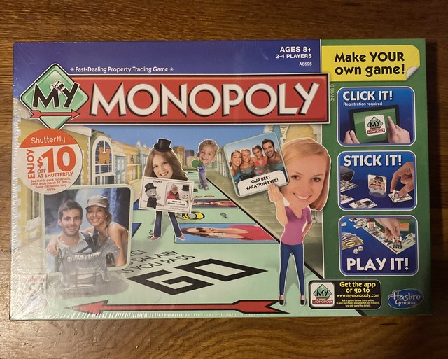 My Monopoly Make Your Own Game Hasbro Parker Brothers Board