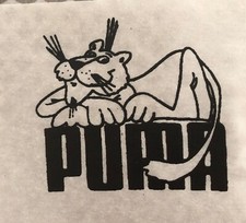 Original Vintage PUMA Mini Iron On Transfer