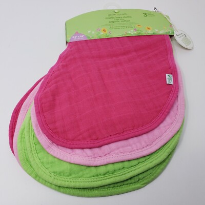 green sprouts muslin burp cloths made from organic cotton