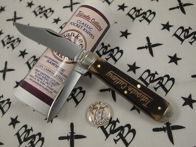 GEC Tidioute Cutlery 771225 Yankee Jackknife Checkered Rawhide Richlite