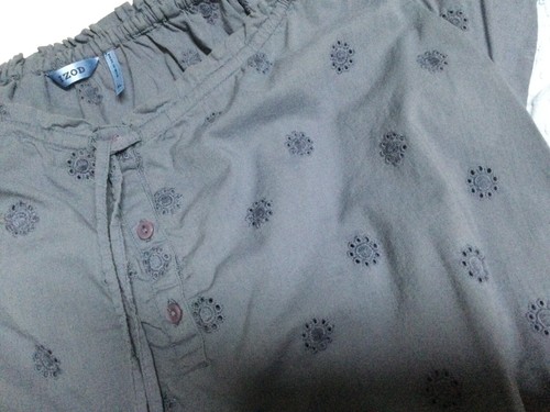 Izod Damen Oberteile Sommer zwei 2 Kurzarm Button Down Bluse Ombre Blau XL - Bild 3 von 6