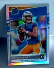 Justin Herbert Optic Silver Prizm Rated Rookie Holo #153 Los Angeles Chargers RC