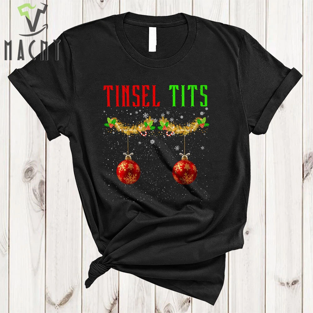 Tinsel Tits Funny Cute Christmas Humor Adults Xmas Boobs Family Group  Shirt, Mug | eBay