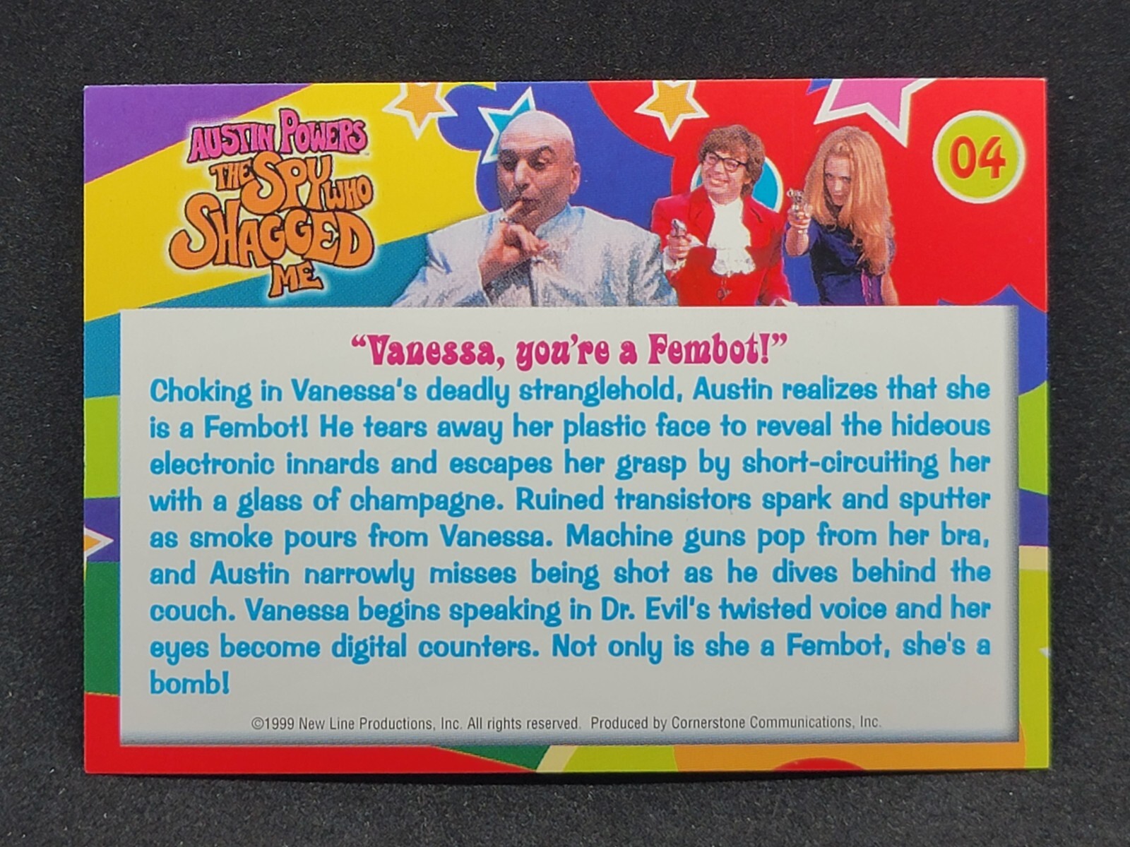 1999 Cornerstone Austin Powers The Spy Who Shagged Me #04 Vanessa Fembot ^tB - Picture 2 of 2