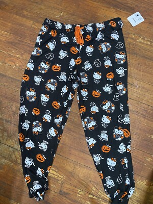 NWT Hello Kitty by Sanrio Halloween Large Frankenstein Mummy Pumpkin Pajama Pant