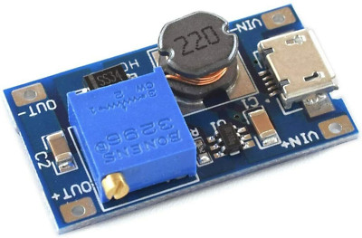 2A DC-DC Micro-USB Step Up Boost Module 2-24V IN 5V 9V 12V 28V Adjustable Output