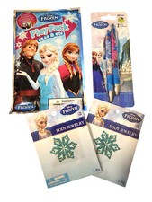 Disney Frozen Play Pack Elsa Anna Olaf Pens Body Art Tattoos Kids Gift Set 2 NEW