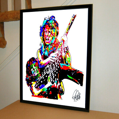 Randy Rhoads Ozzy Guitar Hard Rock Music Poster Print Wall Art 18x24