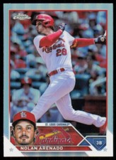 2023 Topps Chrome Base Refractor Raw Nolan Arenado St. Louis Cardinals #115