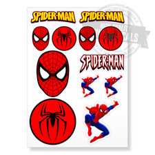 Spider-Man Cartoon Superheroe A4 High Quality Printed Vinyl Decal Sticker Kit