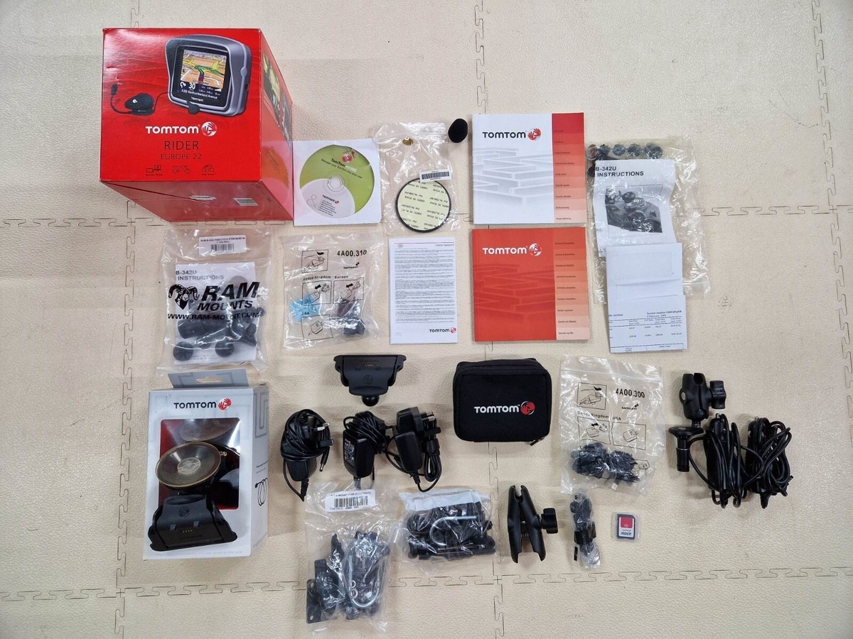 TomTom Rider 22 (2nd Edition) HUGE BUNDLE and with EXTENDED