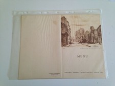 ancien  MENU PAQUEBOT liberté compagnie générale TRANSATLANTIQUE 3 nov 1951   8