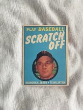 1971 Topps Scratch-Offs Harmon Killebrew Minnesota Twins Unscratched Card