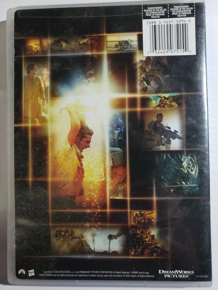 Transformers Revenge of the Fallen DVD 2 Disc Special Edition 2009 - Image 2 of 3