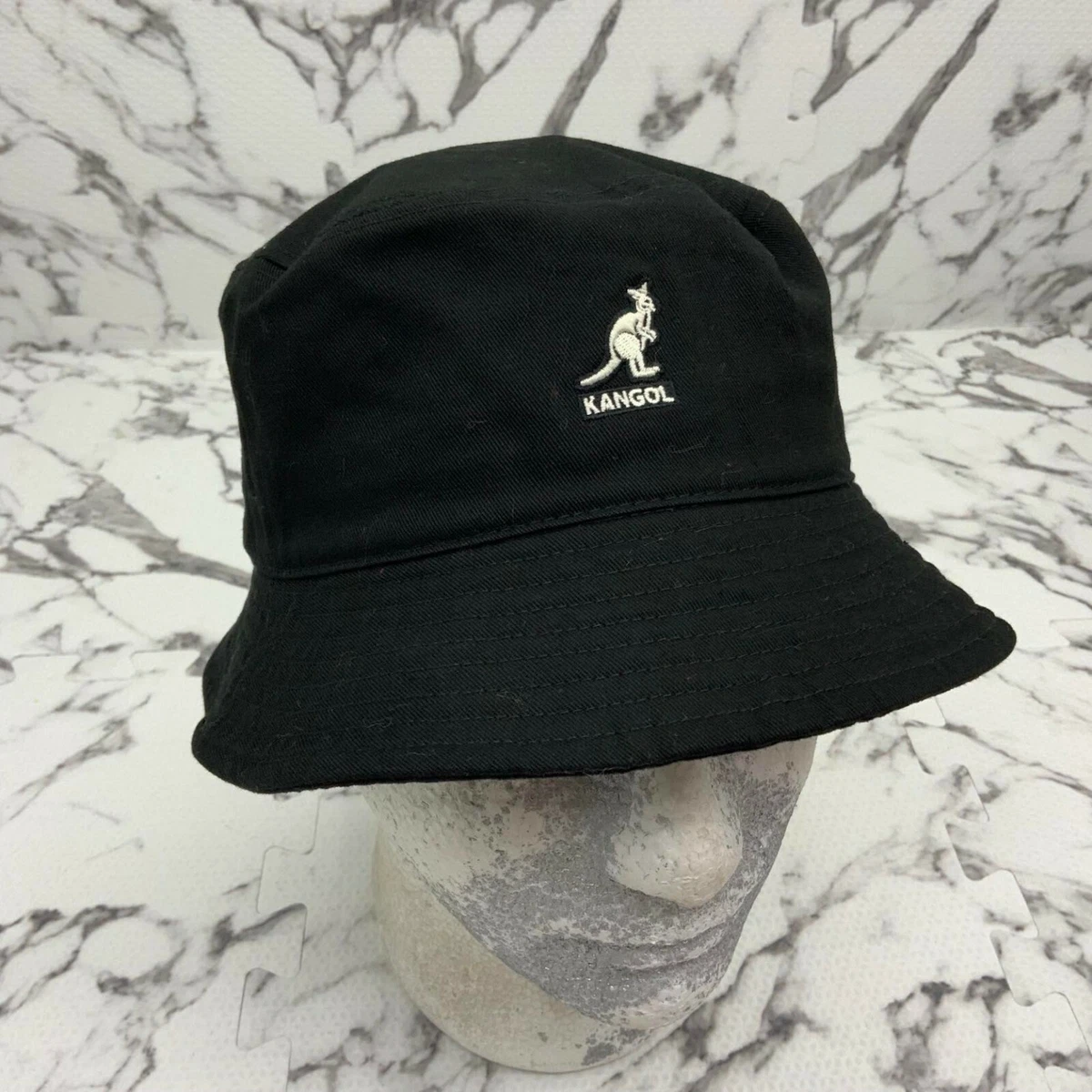 Kangol Black Washed Bucket Hat