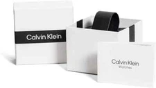 BRAND NEW CALVIN KLEIN WHITE/BLACK WATCH GIFT BOX WITH WARRANTY/MANUAL BOOKLET