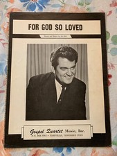 Vintage 1965 Sheet Music "For God So Loved" By Jim Hill