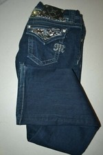 Miss Me Women's Easy Boot Dark Blue Denim Jeans Size 25x31