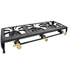 Triple Burner Cast Iron Stove Camp Stove