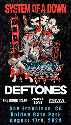 Deftones 立体加工ポスター 2024 DEFTONES CONCERT POSTER WALL ART PRINT SIZE 10 X 15 INCHES | eBay