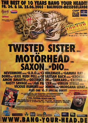 BANG YOUR HEAD FESTIVAL 2005 - DIN A1 Poster - gefaltet / folded - Sammlerstück