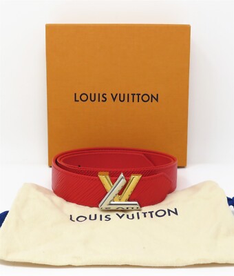 NYJEWEL Louis Vuitton LV Twist Epi Leather Belt Red With  display picture 1