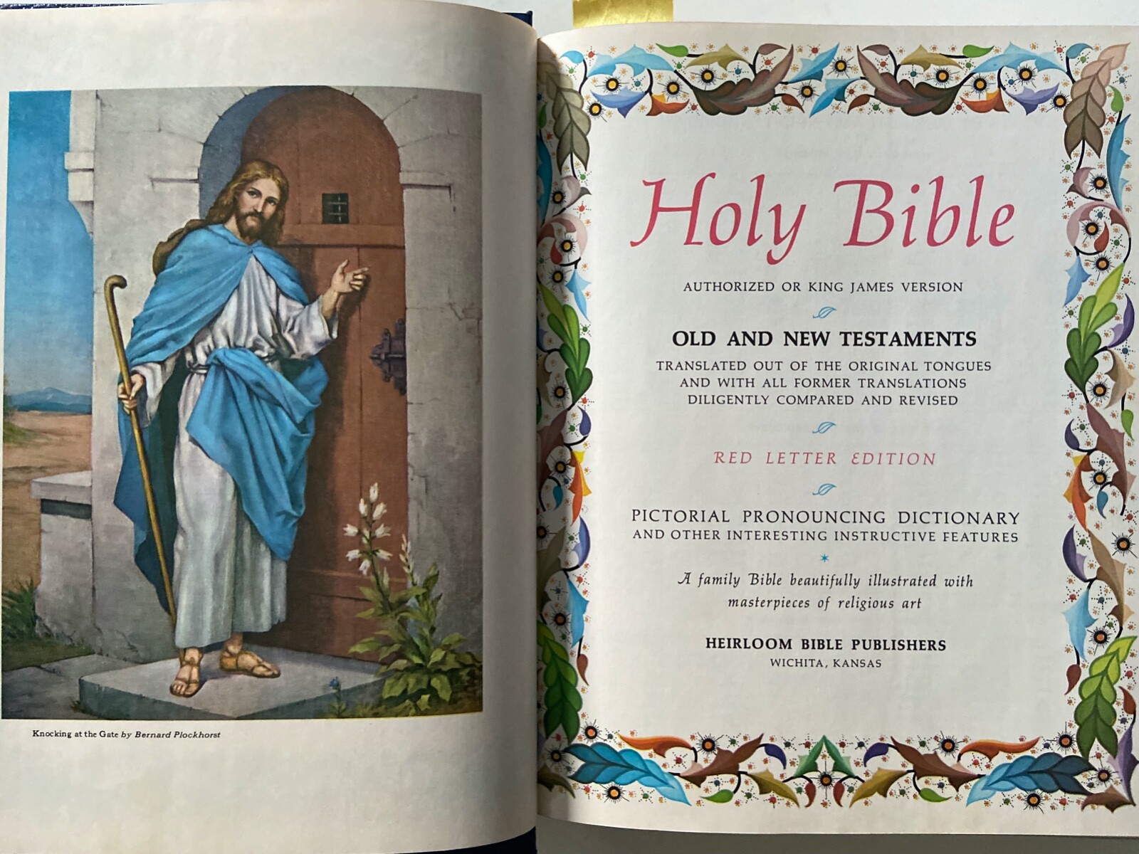 Masonic Holy Bible Heirloom RedLetter Master Reference Edition Masons